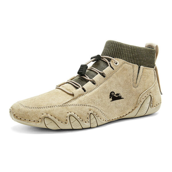 Fleece-lined Handmade Cotton Shoes Men - Image 3