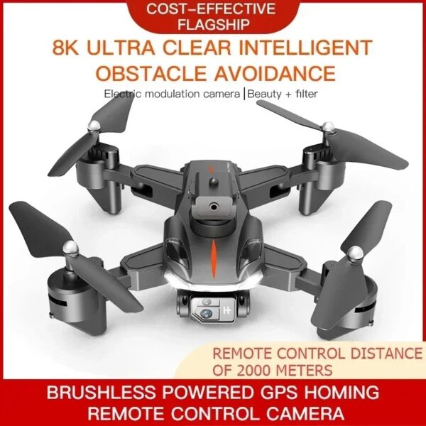 P11S PRO MAX Drone 8K HD Camera GPS Professinal Four-way Intelligent Obstacle Avoidance Foldable Quadcopter RC 5000M Toys Gifts - Image 7