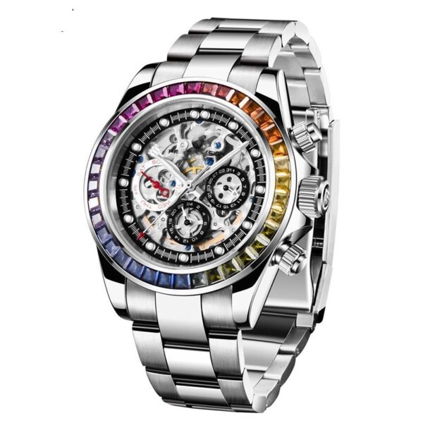 Dial Design Transparent Men's Mechanical Watch - Image 2