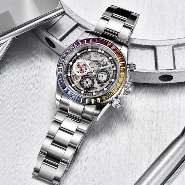 Dial Design Transparent Men's Mechanical Watch - Image 3