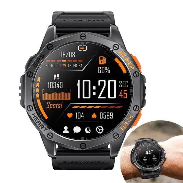 K67 Bluetooth Calling Compass AMOLED Smart Watch - Image 5