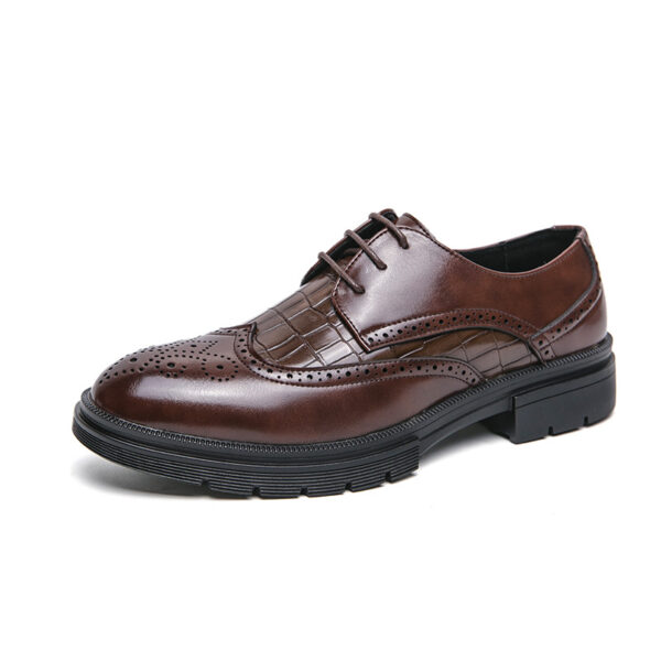 Casual Derby Shoes Men's British Formal Wear Low-top Shoes - Image 2