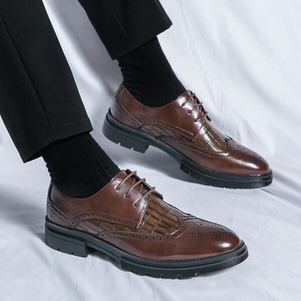 Casual Derby Shoes Men's British Formal Wear Low-top Shoes - Image 5