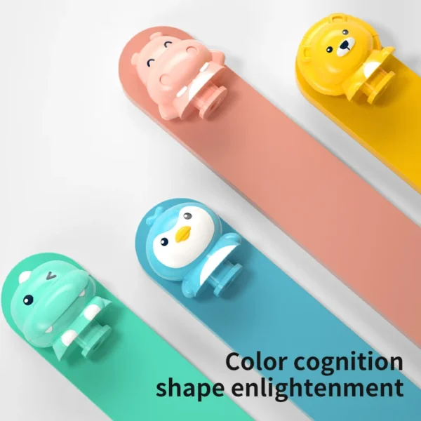 Baby Pop Up Toy Montesorri Fine Motor Skill Training Press Pull Click Animal Car Button Educational Toys For 13 24 Month Infant - Image 3