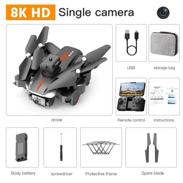 P11S PRO MAX Drone 8K HD Camera GPS Professinal Four-way Intelligent Obstacle Avoidance Foldable Quadcopter RC 5000M Toys Gifts - Image 6