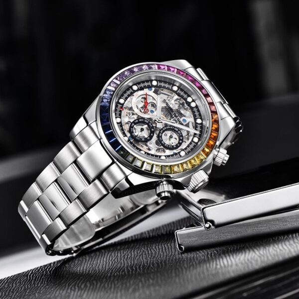Dial Design Transparent Men's Mechanical Watch - Image 7