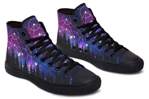 Customized Colorful Fashion High-top Canvas Shoes - Image 5