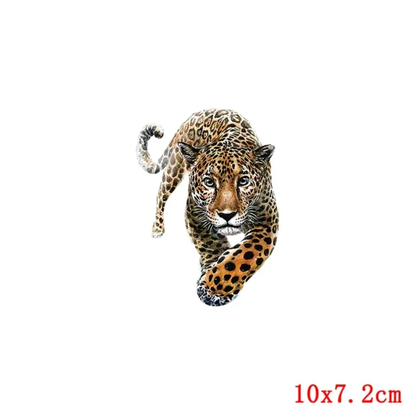 Animal Street Icon Women Men Clothes Leopard Iron On Transfer Printing Patches For Clothing T-Shirt Patch Diy 3D Stickers - Image 4