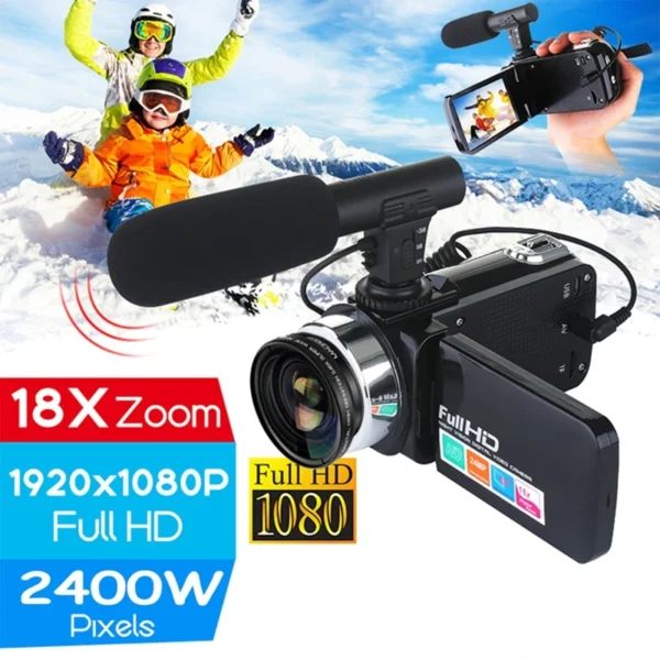 1 Pc Professional 24MP Camcorder Digital Video Camera Night Vision 3 Inch LCD Touch Screen 18x Digital Zoom Camera Recorder