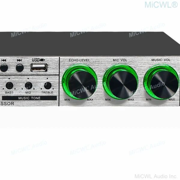 MiCWL Digital Signal Processing DJ KTV Karaoke Player Mixer Reverb Echo USB Stage Studio Audio Effects Processor X8 - Image 3