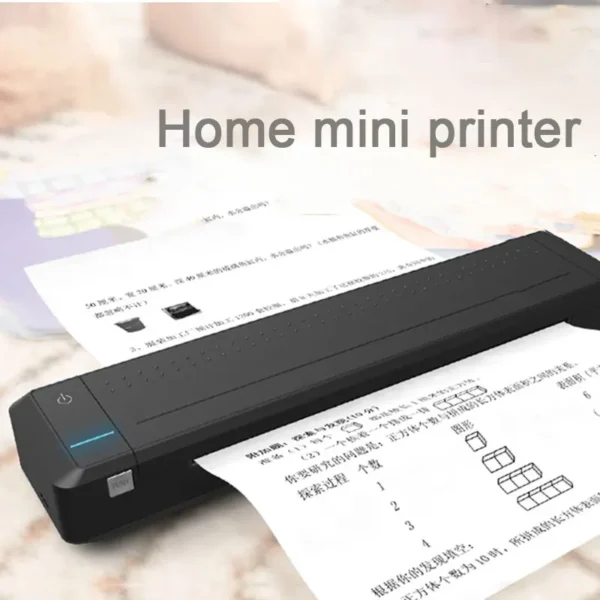 Mini A4 Bluetooth Compatible Portable Printer MT800 Mobile Printing Business Document Contract Student Test Paper Home Printer - Image 6