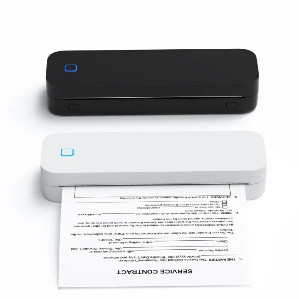 A4 Thermal Transfer Printer Portable Wireless Bluetooth Tattoo Printer Inkless Photo Document Printer Use With Mobile/Laptop