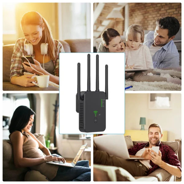 1200Mbps Wireless WiFi Repeater Wifi Signal Booster Dual-Band 2.4G 5G WiFi Extender 802.11ac Gigabit WiFi Amplifier WPS Router - Image 6