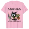 Fashion Women T-shirts Funny Gardening Because Murder Is Wrong Black Cat Graphic Y2k Tops Ladies Summer Tee Female Clothing - Image 5