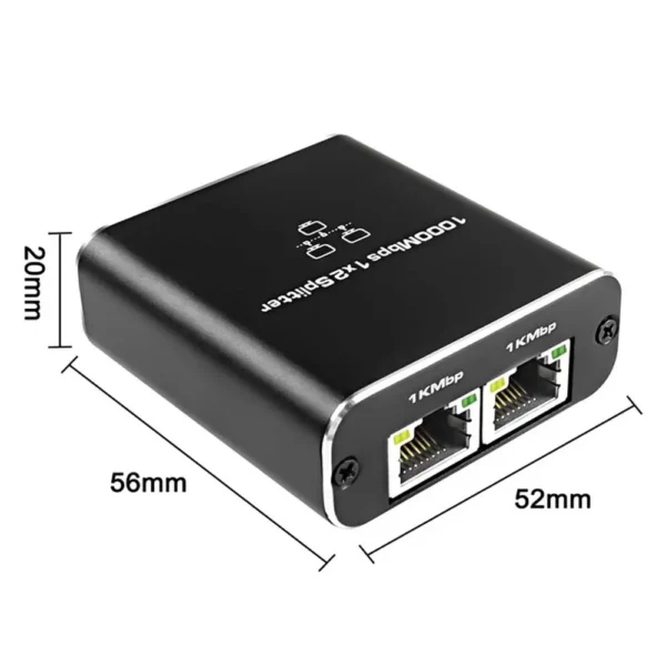 Gigabit Ethernet Switch Rj45 Splitter LAN Gigabit Extension Adapter 1000Mbps Network Connector 1to2 For PC Laptop TV Box Router - Image 6