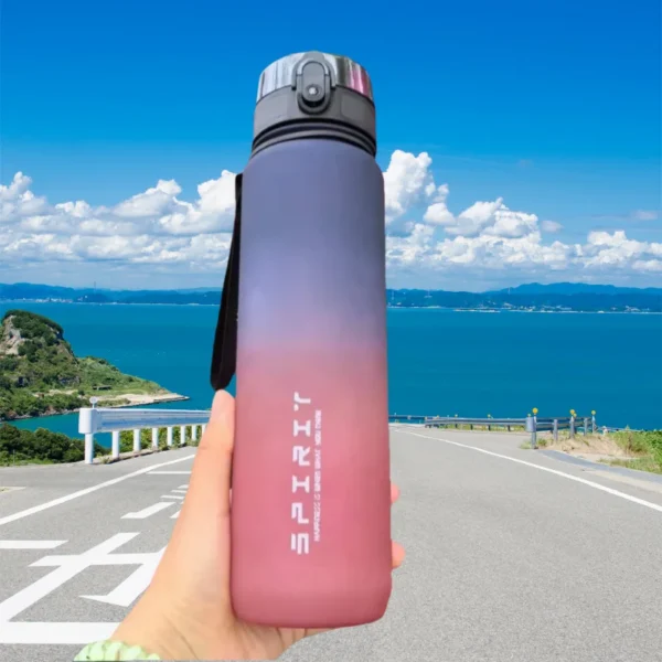 500ML/1000ML Large Capacity Sports Water Bottle Motivational Leak Proof Portable Reusable Plastic Cups Outdoor Travel Gym Jugs - Image 4