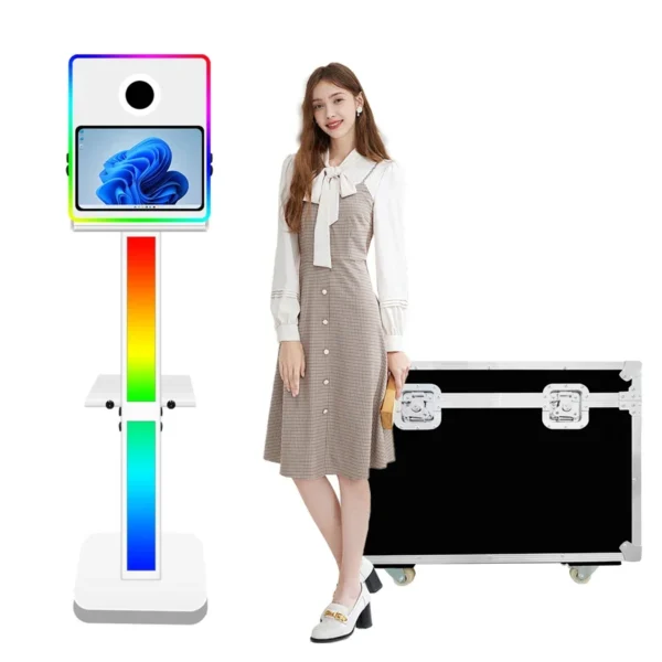 2025 New Dslr Photo Booth Poto Box Shell Machine 15.6 Inches Touch Screen Digital Camera Wedding Selfie PhotoBooth Portable