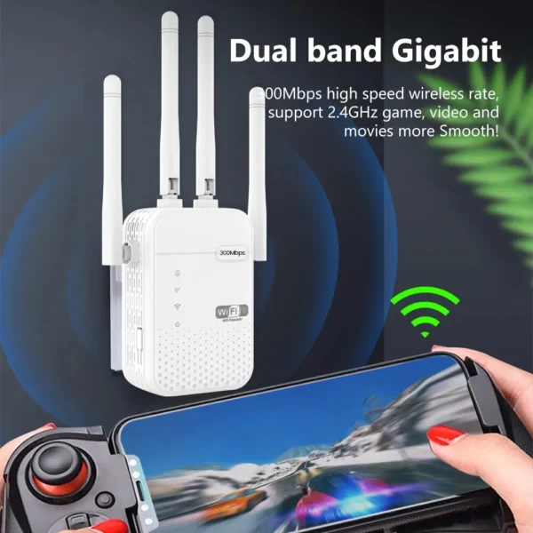 300Mbps Wireless WiFi Repeater 2.4G Signal Router 802.11N Long Range Wireless WiFi Extender Amplifier WIFI Booster - Image 3