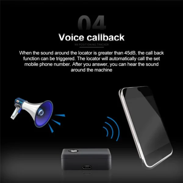 Y02AGSM Remote Voice Monitor Sensitive Tri-Band GPS Locator Audio Device Portable Mini Listening Bug Instant Audio Gadget - Image 4