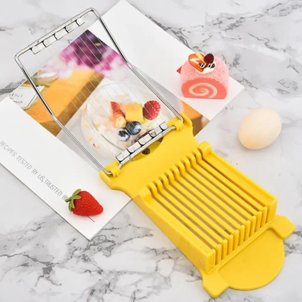Egg Slicer 12 Lines Food Slicer Fast Cutting Cheese Mushroom Strawberry Cutter Egg Chopper For Hard Boiled Eggs Meat Potatoes - Image 3