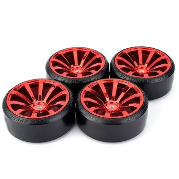 4Pcs RC Hard Pattern Drift Tires Tyre Wheel for Tras HSP Tamiya HPI 1:10 RC On-road Vehicle Drifting Car Hard Tyre Set - Image 4