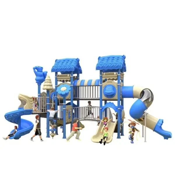 Plastic Play Tunnel Children Playing Equipment Slide Kids Entertainment Devices Gym Playground Kid - Image 3