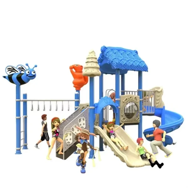 Plastic Play Tunnel Children Playing Equipment Slide Kids Entertainment Devices Gym Playground Kid