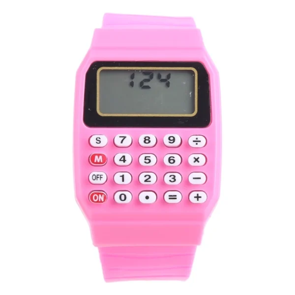 Fashion Child Kid Silicone Date Multi-Purpose Electronic Calculator Wrist Watch Drop Shipping - Image 2