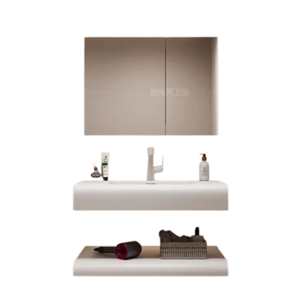 Modern Simple Bathroom Cabinets Washbasin White Storage Bedroom Bathroom Cabinets Vanity Mirror Armadi Aperti Home Furniture - Image 6