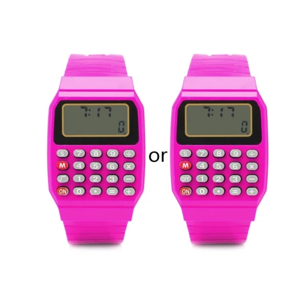 Fashion Child Kid Silicone Date Multi-Purpose Electronic Calculator Wrist Watch Drop Shipping - Image 6