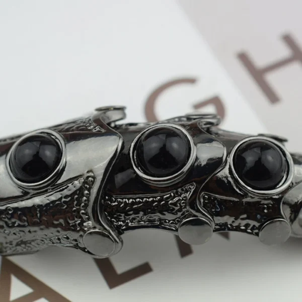 Men Knuckles Full Ring Punk Rock Gothic Hinge Activity Ring Halloween Role-playing Clothing Accessories Jewelry