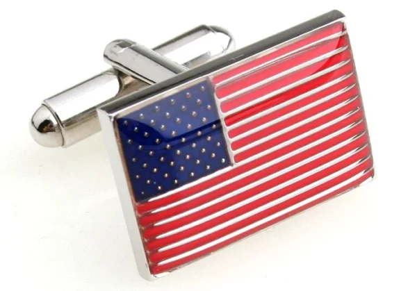 Pin Arm Cable Wrist Cuffs Gym Shirt Decor Cufflinks American Flag Shirts Tourbillon - Image 4