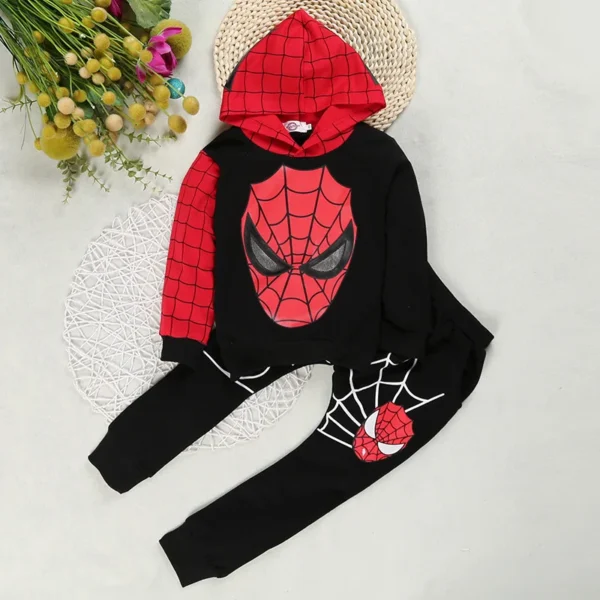 Cartoon Superhero Children Costume Baby Boy Clothing Set Spring Coat Kid Pant 2pcs Clothes Suit Girl Hoodies Sweatshirt Trousers - Image 5