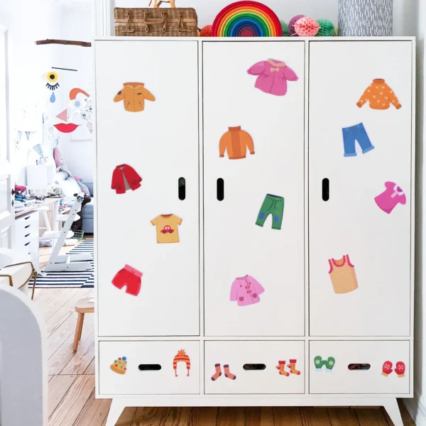 Clothing Classification Stickers Labels for Kids Clothes Storage Dresser Girl Hat Household Sort Pvc Wardrobe Lable Child - Image 5