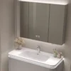 Luxury Metal Bathroom Cabinet Storage Closet Corner Smart Narrow Bathroom Cabinet Wall Shelf Armadietto Home Furniture - Image 3