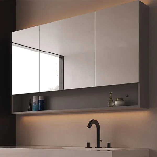 Originality Smart Bathroom Cabinets Wall-hung Type Defogging Storage Bathroom Mirror Cabinet Shelf Vanity Home Furniture FYBC - Image 4