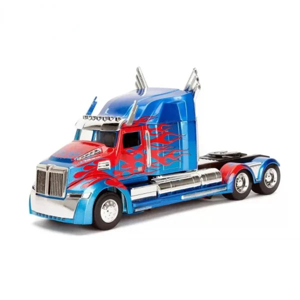 1:24 Transformers Optimus Prime Western Star 5700XE Phantom Metal Model Alloy Toy Car For Children Gift Collection J224 - Image 5