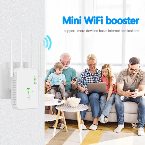 1200Mbps Wireless WiFi Repeater Wifi Signal Booster Dual-Band 2.4G 5G WiFi Extender 802.11ac Gigabit WiFi Amplifier WPS Router - Image 5