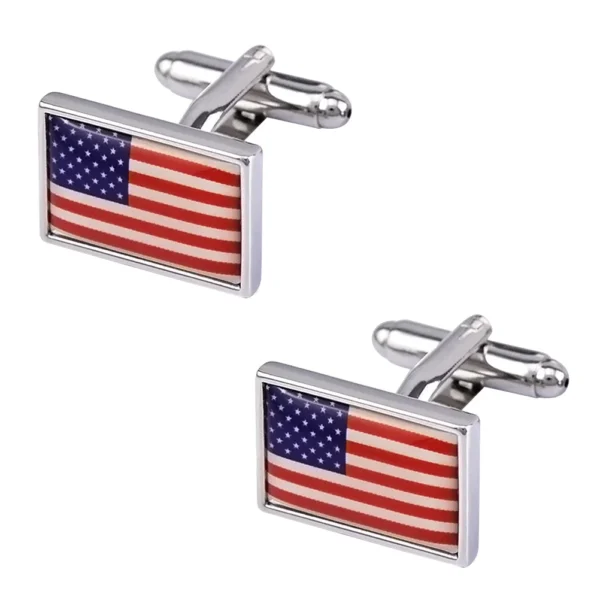 Pin Arm Cable Wrist Cuffs Gym Shirt Decor Cufflinks American Flag Shirts Tourbillon