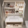 Luxury Metal Bathroom Cabinet Storage Closet Corner Smart Narrow Bathroom Cabinet Wall Shelf Armadietto Home Furniture - Image 5