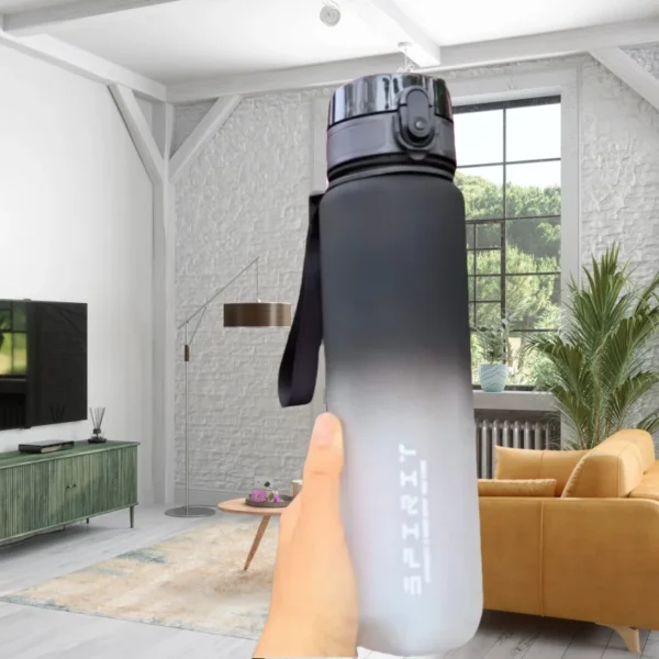 500ML/1000ML Large Capacity Sports Water Bottle Motivational Leak Proof Portable Reusable Plastic Cups Outdoor Travel Gym Jugs - Image 2