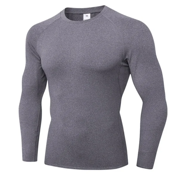 Men's Compression Shirts Longs Sleeve Workout Gym T-Shirt Running Tops Cool Dry Sports Base Layer Athletic Undershirts - Image 6