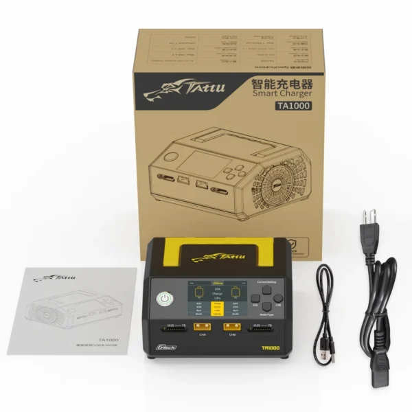 Tattu TA1000 G-Tech Dual-channel Charger 25A*2 1000W for 1S-7S Drone Battery - Image 6