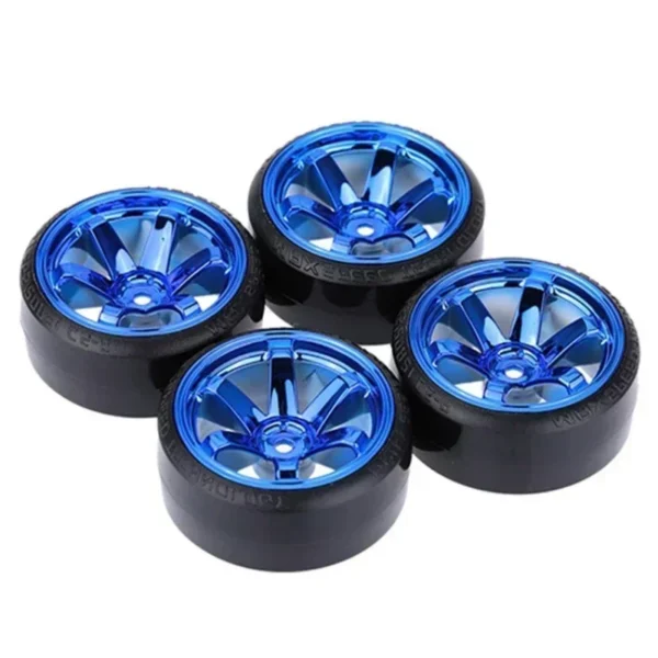 4Pcs RC Hard Pattern Drift Tires Tyre Wheel for Tras HSP Tamiya HPI 1:10 RC On-road Vehicle Drifting Car Hard Tyre Set - Image 2