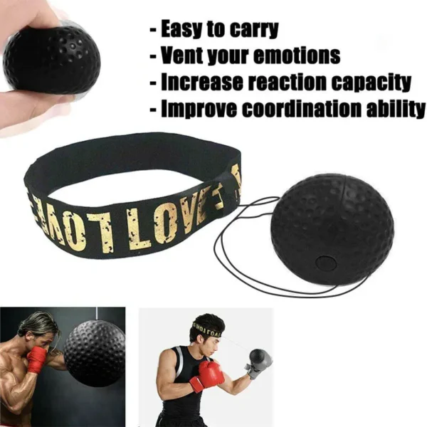 1 Set Boxing Reflex Speed Punch Ball Sanda Boxer Raising Reaction Force Hand Eye Training Set Stress Gym Boxing Exercise - Image 5