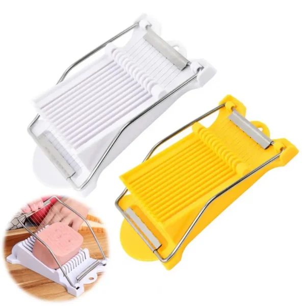 Egg Slicer 12 Lines Food Slicer Fast Cutting Cheese Mushroom Strawberry Cutter Egg Chopper For Hard Boiled Eggs Meat Potatoes