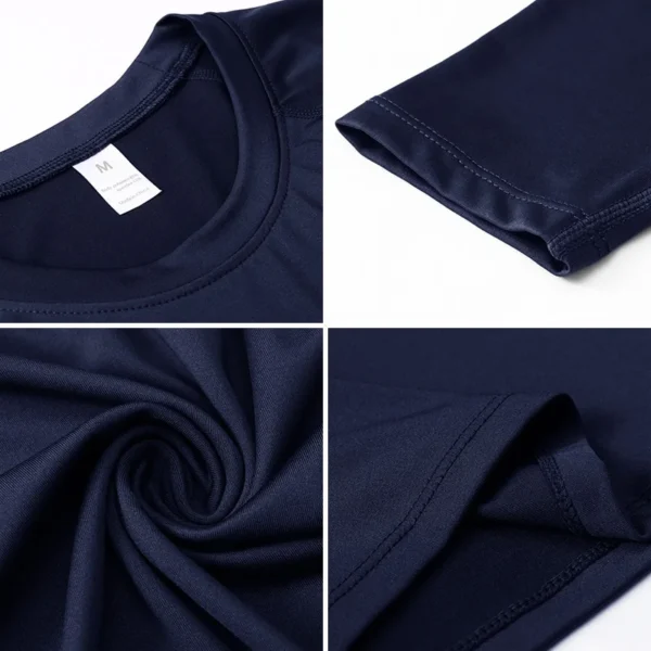 Men's Compression Shirts Longs Sleeve Workout Gym T-Shirt Running Tops Cool Dry Sports Base Layer Athletic Undershirts - Image 3