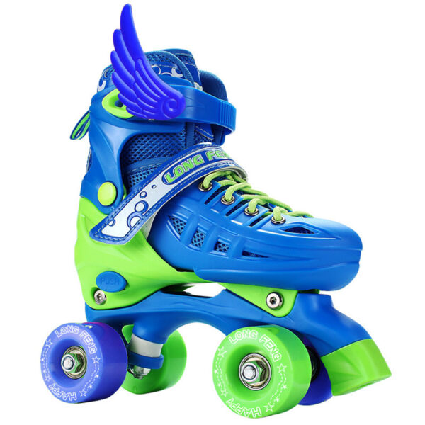 Children's Roller Skates Roller Skates Four Roller Skates Roller Skates Full Set - Image 3