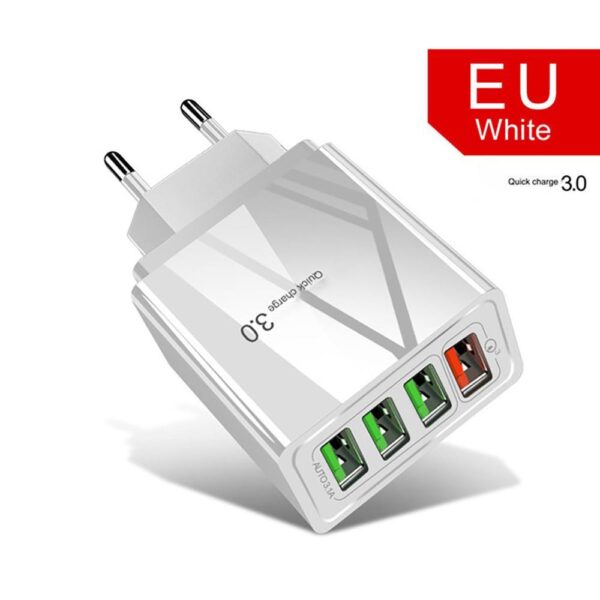 Illuminated 4USB Mobile Phone Charger 3A Charging Head - Image 7