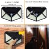 100LED solar wall light - Image 6